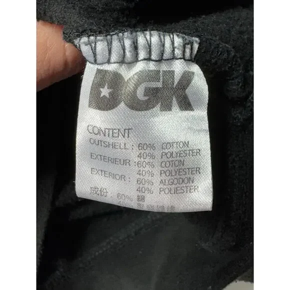 DGK Dirty Ghetto Kids Women's Black Rose Print Hoodie Sweatshirt - Size M - Picture 6 of 6